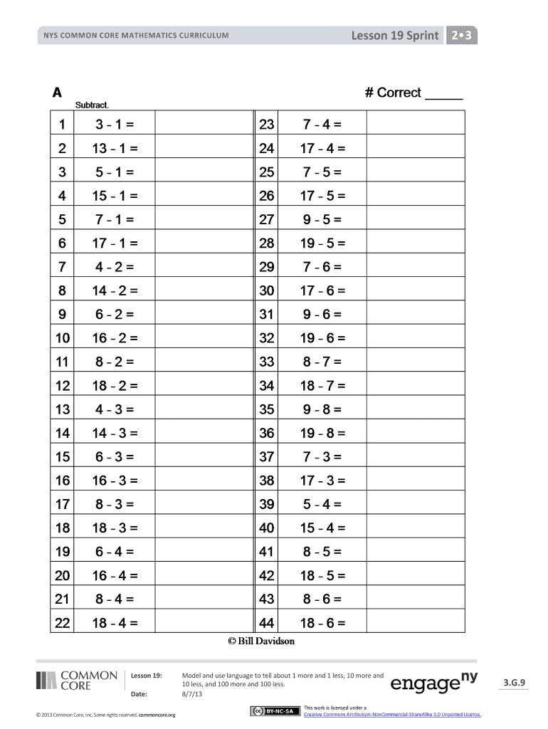Nys Common Core Mathematics Curriculum  Form