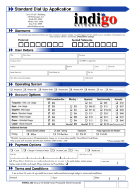 Indigo Job Application Form PDF