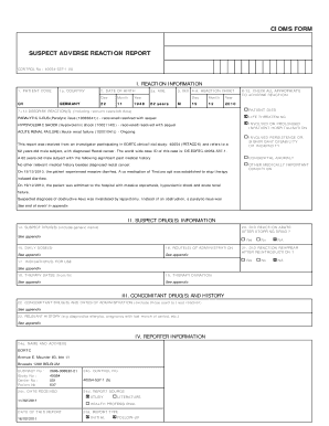 Cioms Form