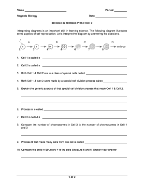 Meiosis and Mitosis Practice 2  Form