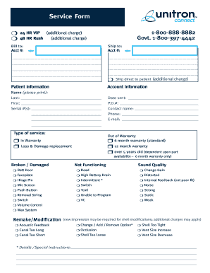 Unitron US Repair Form English PDFx Default