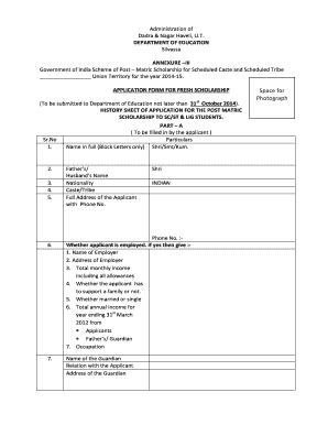 Dnh Scholarship  Form