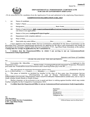 Noc Form Education Department