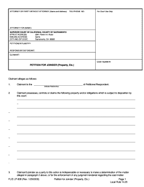 Motion for Joinder in Nigeria Sample  Form