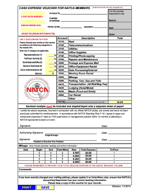 HIGHLIGHTED FIELDS REQUIRED Nwp Natca  Form