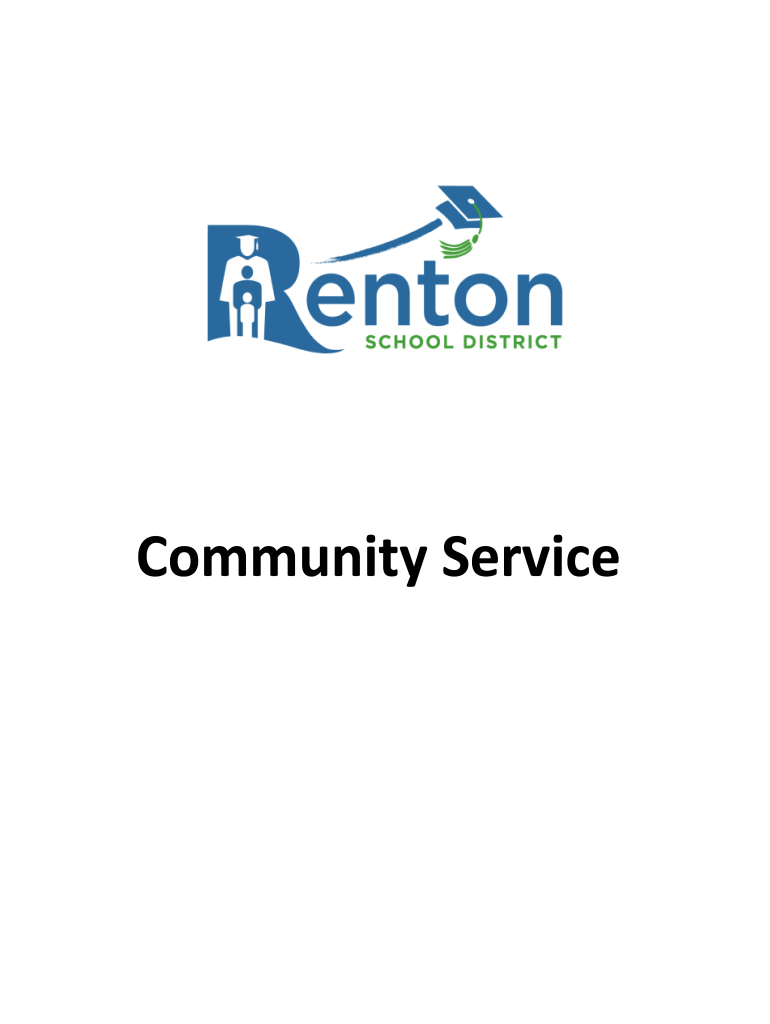 Community Service Renton School District Homepage  Form