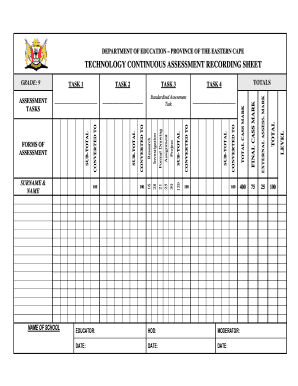 DEPARTMENT of EDUCATION Primex  Form
