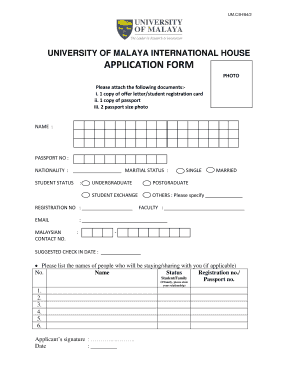 International House Um  Form