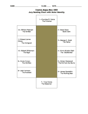 12 Angry Men Table  Form