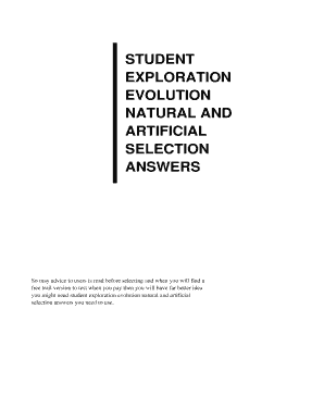 Natural and Artificial Selection Gizmo Answer Key PDF  Form