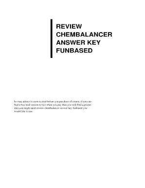 Review Chembalancer Worksheet Answer Key  Form