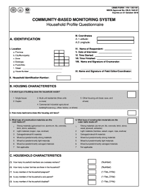 Household Profile Form