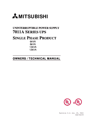 Mitsubishi 7011a Manual  Form