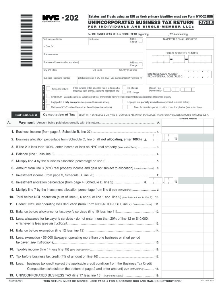  it 204 LL I  Department of Taxation and Finance 2015