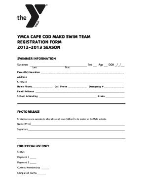 Cadet Application  Form