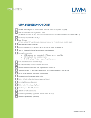 United Wholesale Mortgage Form