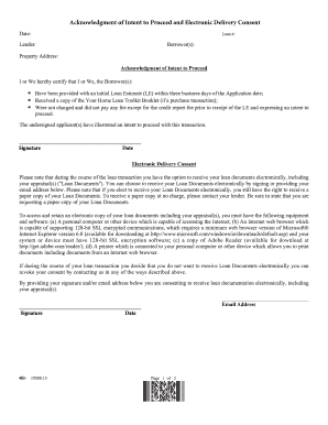Consent Form Forelectronic Privacy Notice Delivery