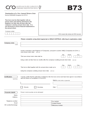 Form B73