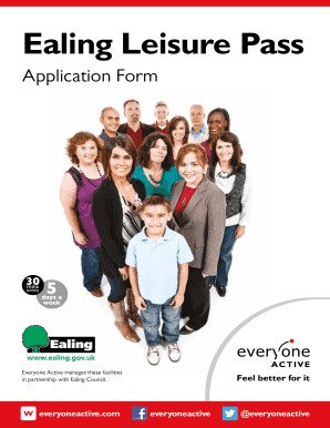 Ealing Leisure Pass  Form