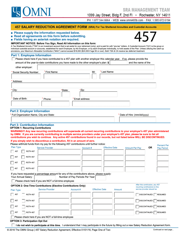 Omni 457  Form