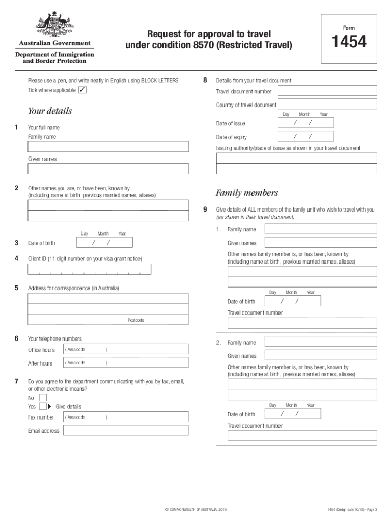 Form 1454