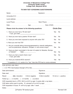 BSkin Test Screen 1 03 Health Umd  Form