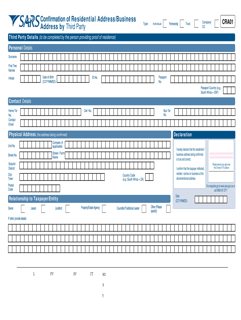 Editable Cra01 Form