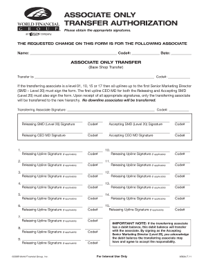 Wfg Associate Transfer Form