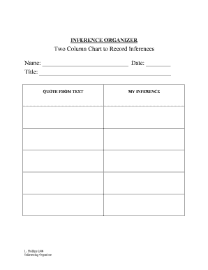 Two Column Table Template  Form