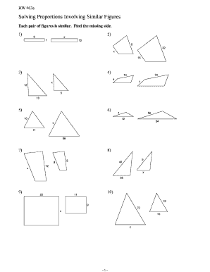 Similar Figures Proportions Worksheet  Form