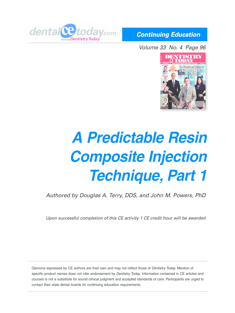  Composite Injection Technique 2017-2024