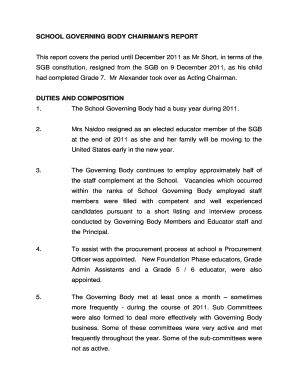 Sgb Chairperson Report  Form