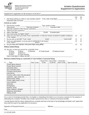 Life Insurance Survey Questionnaire Sample  Form