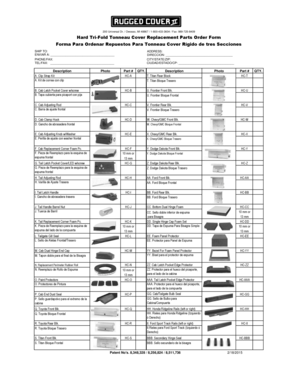 Rugged Cover Parts  Form