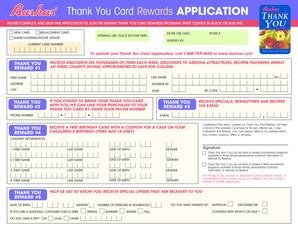 Bashas Card Registration  Form