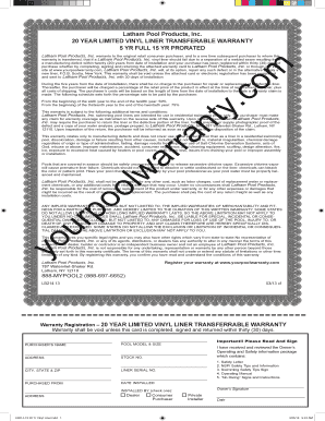 Yourpoolwarranty  Form