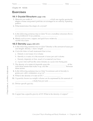 Chapter 18 Solids Exercises 18 1 Crystal Structure Answers  Form