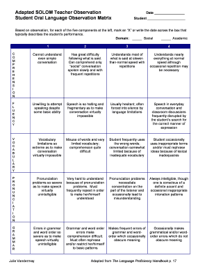 Solom Assessment Example  Form