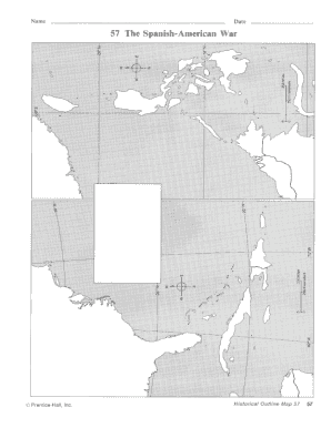 57 the Spanish American War Map Answers  Form