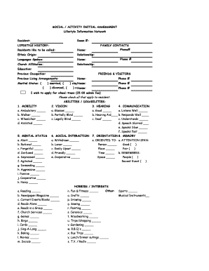 Documentation for Activity Directors  Form