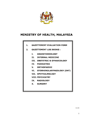 Gazettement  Form