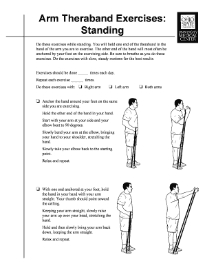 Theraband Exercises PDF  Form