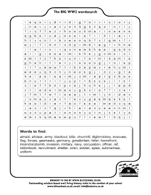 The Big Ww2 Word Search Answers  Form