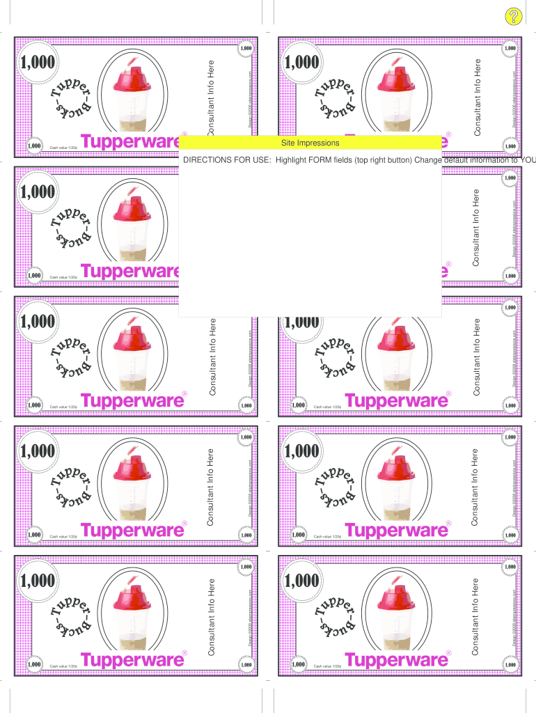 Cash Value 120  Form