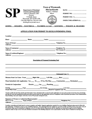 Online Permit Weymouth Ma  Form