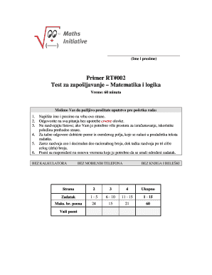 Testovi Logike  Form