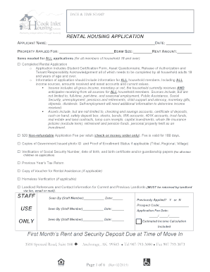  Cook Inlet Housing Application 2015-2024