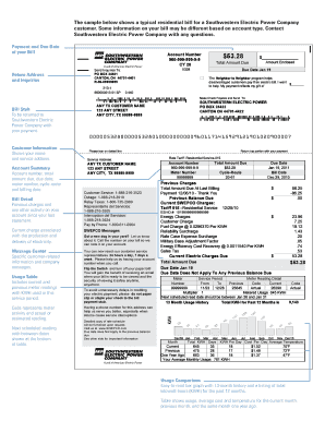 Southwest Electric Pay Bill  Form