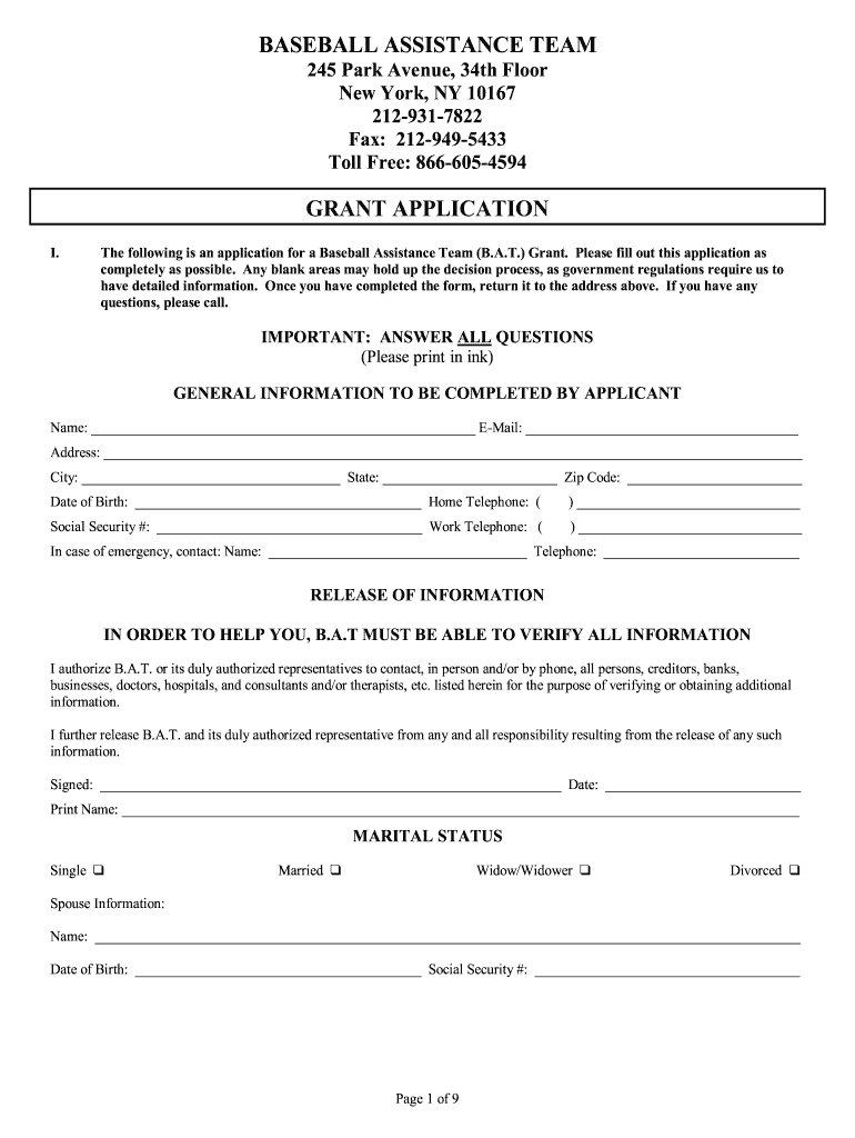 Get and Sign Grants for Baseball Field Improvements  Form