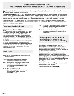 T2203  Form